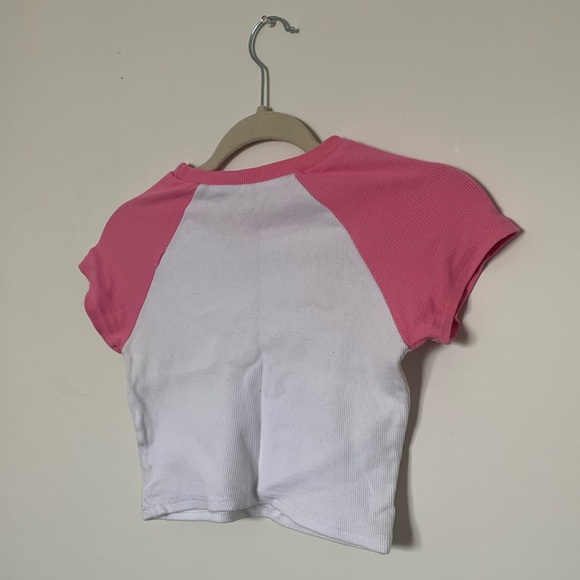 TWO FOR ONE BUNDLE- Two cropped baseball tees - Picture 6 of 6